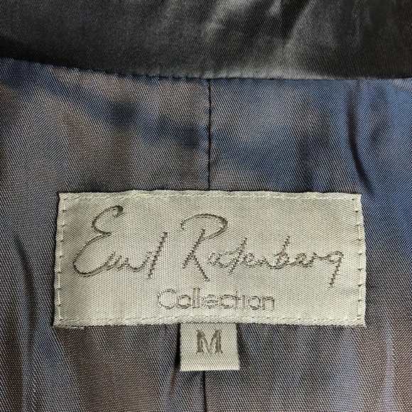 Emil Rutenberg M Pleated Peplum Jacket Zip Gray - Picture 8 of 8